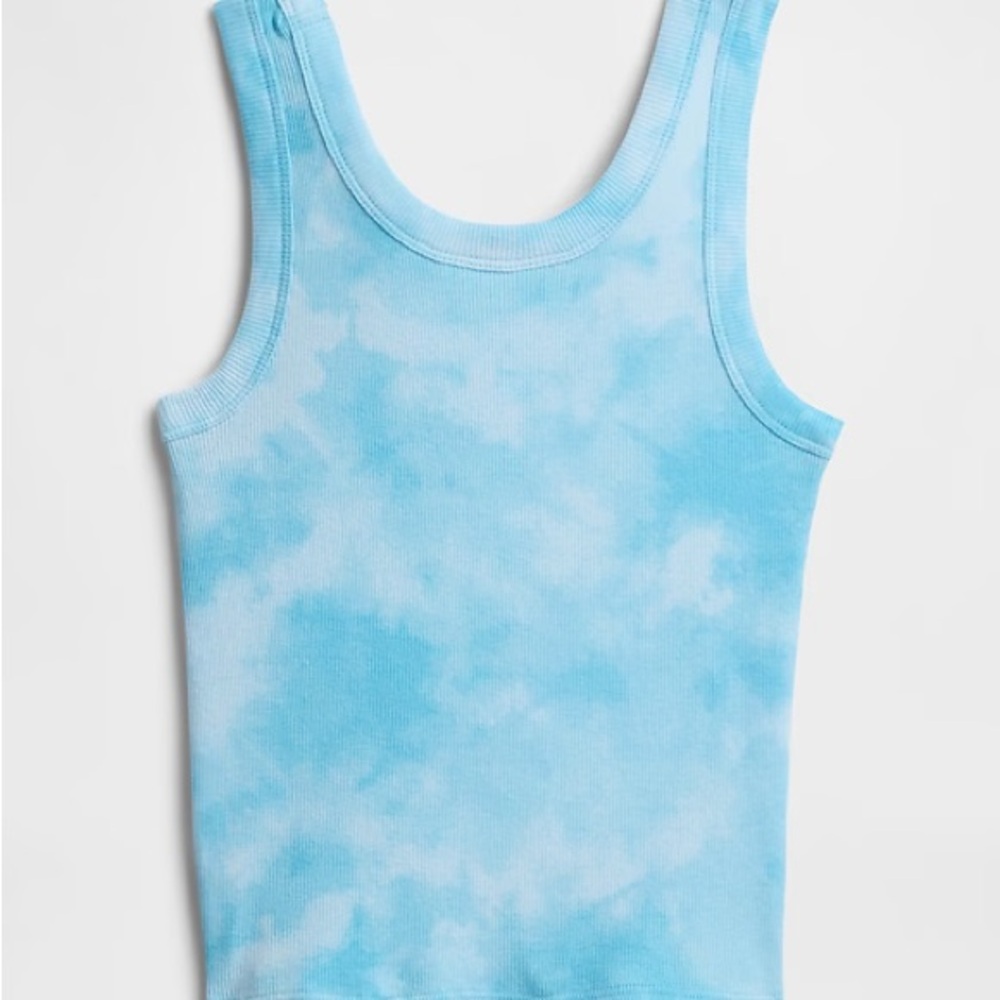 GAP Factory Kids Blue Tie-Dye Tank Top